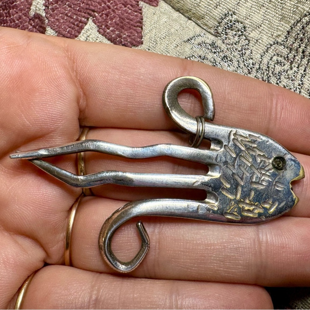 Silverware Fish Pendant